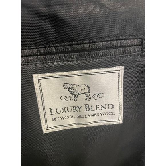 VINTAGE Tweed Sport Coat Mens 40R Brown Gray Herringbone Wool Lambs Wool Blend - Picture 7 of 12